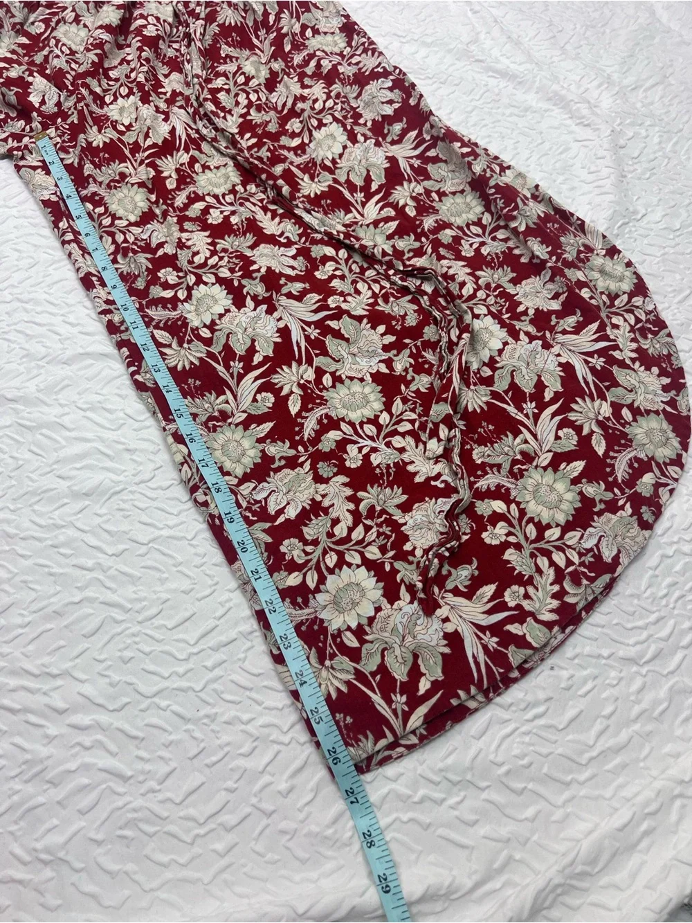Free People FP Movement Sunday Floral Wide-Leg Crop Top & Pants Set - Red